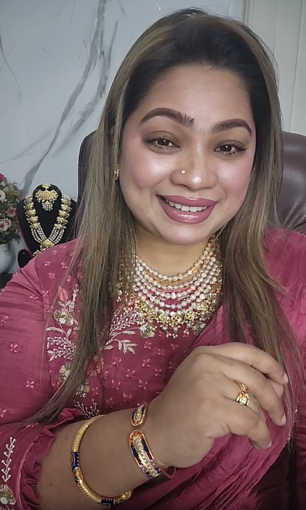 ৫ লেয়ার রিয়েল পার্ল কাটা...