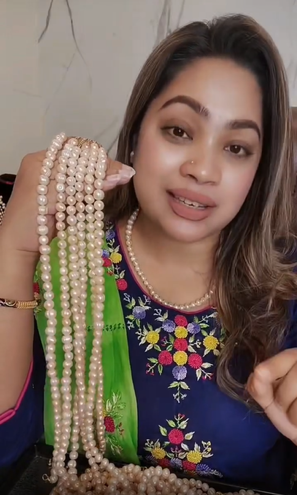 8mm Real Pearl Sitahar Se...