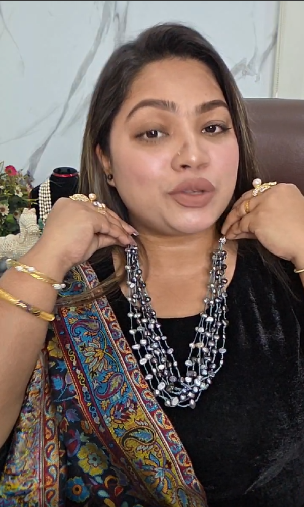 Black Real Pearl Necklace