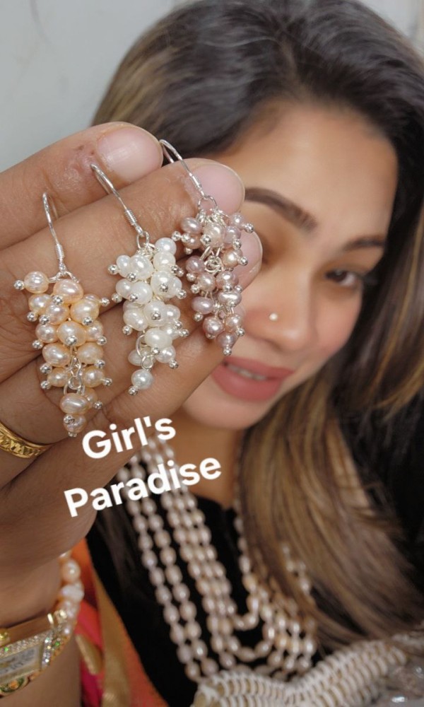 Earrings - Real Pearl & S...