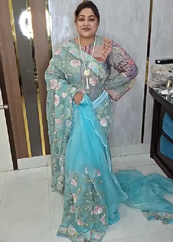 লাক্সারি লাইট ফিরোজা মসলি...